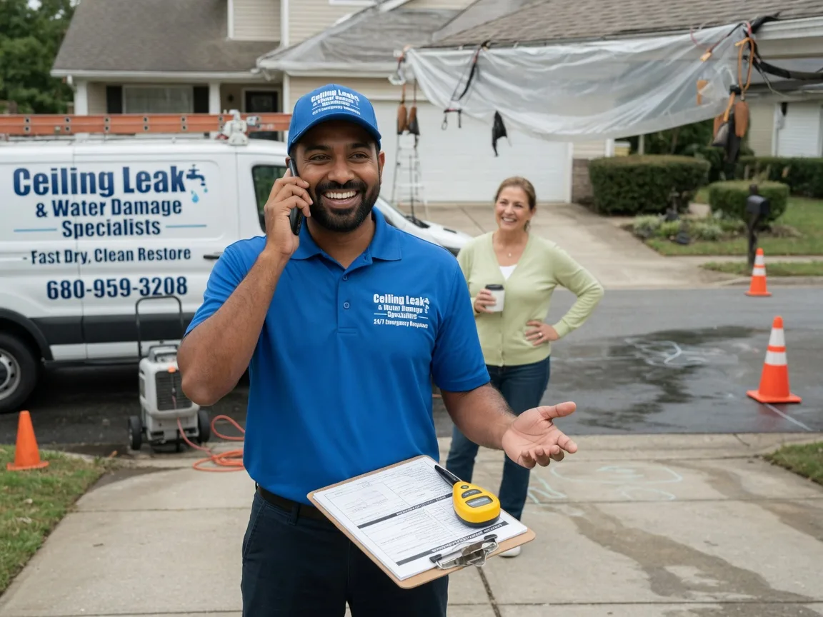Ceiling Leak Cleanup Colwich, KS FAQs